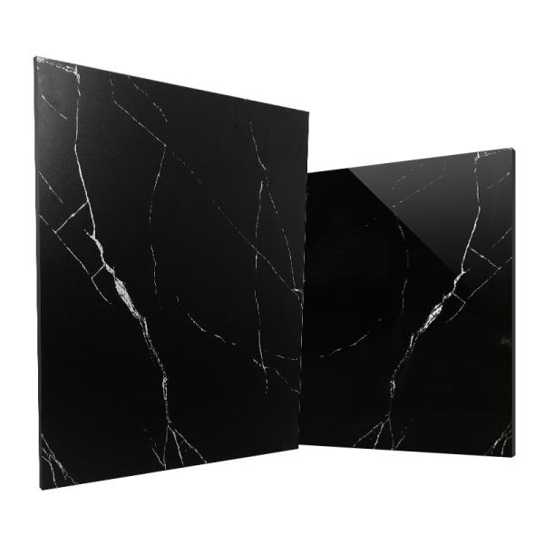 Quality GradeAAA Porcelain Tile Eco-Friendly Matte Black Marble Look for Natural Stone for sale