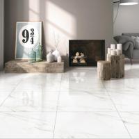 Quality Lobby Floor Tiles Modern Style 600x600 Polished Porcelain Calacatta Marble Tiles for sale