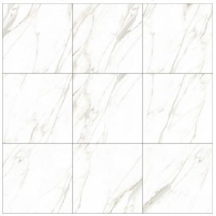 Quality Lobby Floor Tiles Modern Style 600x600 Polished Porcelain Calacatta Marble Tiles for sale