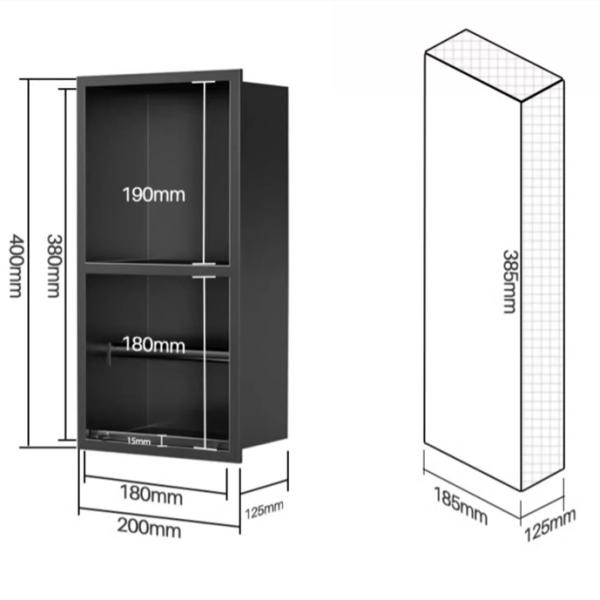 Quality Toilet Tissue Wall Niche Insert Built-in Bathroom Cabinets for Anti-Rust Shower for sale