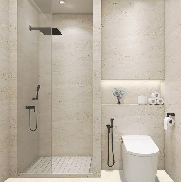 Quality 60x60 Cream Porcelain Tiles Grade AAA Polished Travertine Tile for Indoor for sale