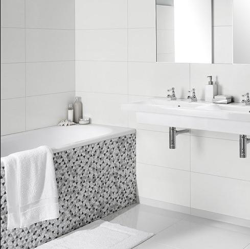 Quality Poished Finish 30x60 Glazed Ceramic Bathroom White Tile Design Interior Tile 300x600 for sale