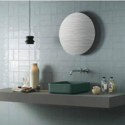 Quality Rough Texture 150 x 150mm Porcelanato Ceramic Mirror Subway Kitchen Tiles for for sale