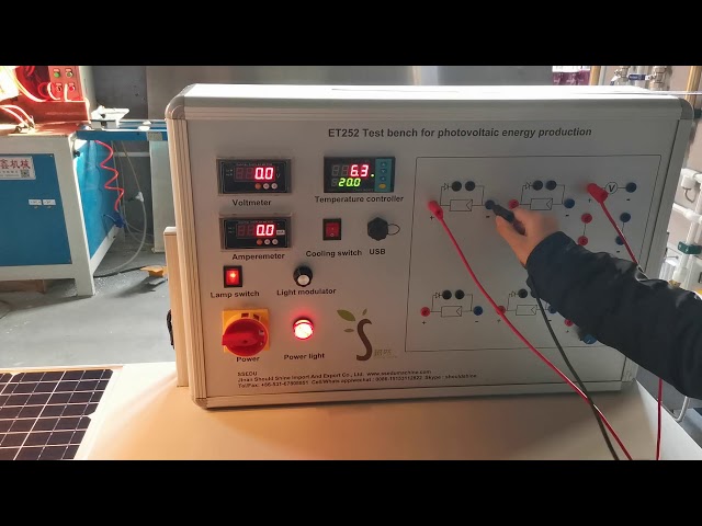 ET252 Test Bench For Photovoltaic Energy Production Educational Equipment