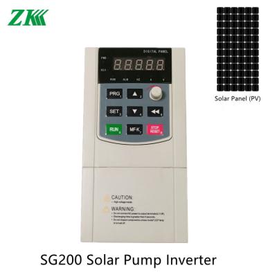China SG200 0.75kw To 5.5kw MPPT VFD Solar Pump Inverter For AC Pumps Control for sale