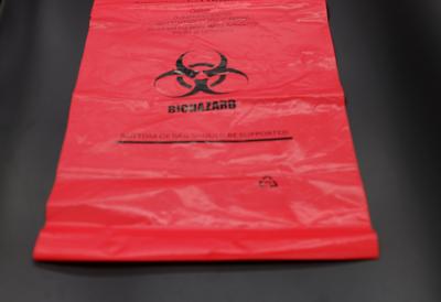 China High Strength Polyethylene Autoclavable Biohazard Bag With High Temperature Tag for sale