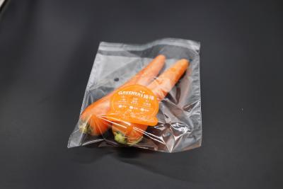 China Transparent OPP Packaging Bag Fresh Fruit Vegetables Packaging Breathable Plastic Bag en venta