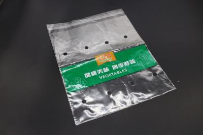 China Food Grade Organic Fruit And Vegetable Packaging Bag Pe Flat Mouth Packaging Bag Perforated for sale