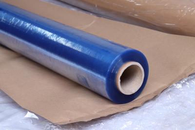China Película plástica del PVC del PVC del colchón no tóxico transparente azul claro de la hoja en venta