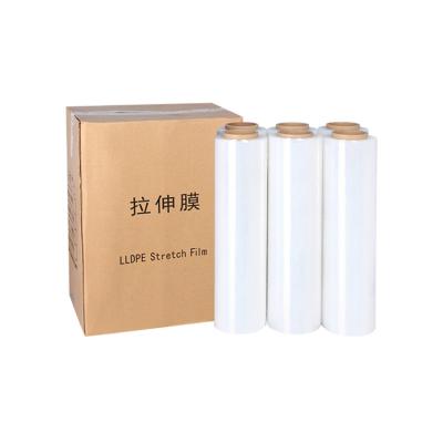 China Package PE Stretch Film Mini Roll LLDPE 52MPa Tensile Strength Scratch Proof for sale