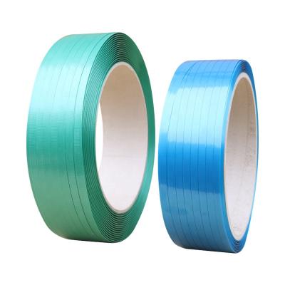 China 25mm Width Polyester Packing Strap / Pallet Strapping Tape 20kg 1.2mm Thickness for sale