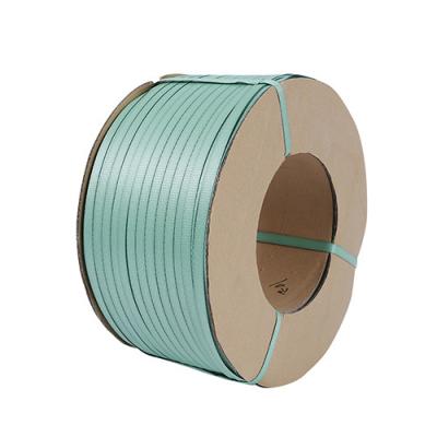 China Elasticity Pallet Banding Strap 260kg Tesion Plastic Packing Strip 19mm Width for sale