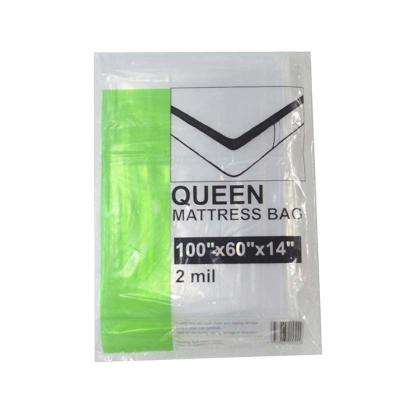 China Prenda impermeable plástica del bolso de la cremallera del polietileno del bolso de rey Size Mattress Storage en venta