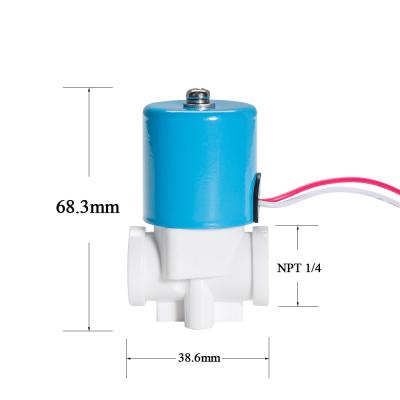 China Meishuo FPD360R40 12 / 24v dc inlet water Electric Solenoid Valve for RO Reverse Water Filter System zu verkaufen