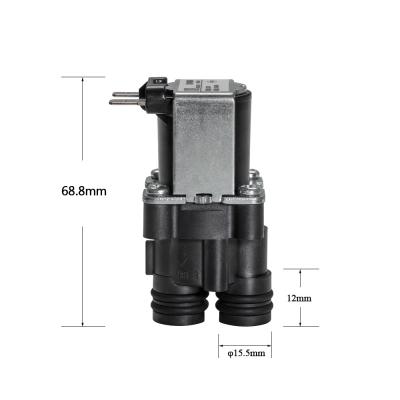 中国 Meishuo FPD360CY DC12V 24V 36V outlet 15.5mm plastic water valves one way normally closed solenoid valve for RO System 販売のため