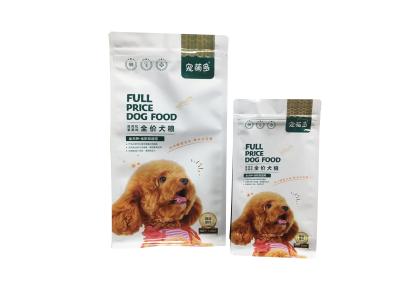 China Plastic Cat Pet Dog Food Packaging Bag With Resealable Zipper for sale