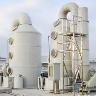 China Chemical Gas Absorption Tower , White Spray Tower Scrubber for sale