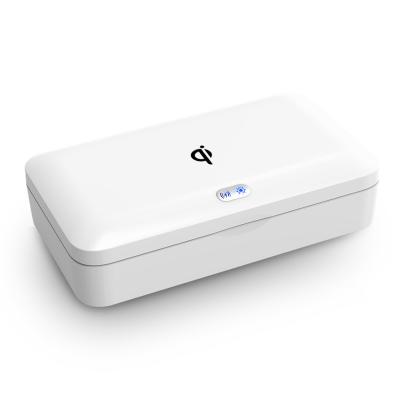 China 7.5W 5W Fast Charge Sterilizer Box Qi UV Sanitizer With Wireless Charging for sale