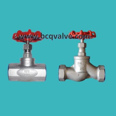 China internal threaded stainless steel globe valve for sale