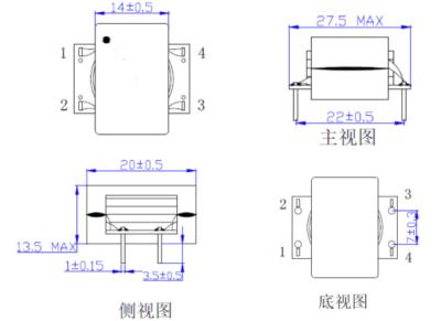 China ER20 poder planar modificado para requisitos particulares 220V al transformador 12V en venta