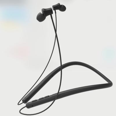 China Silicon Black 96mAh Neckband Bluetooth Earphones Jagged Design for sale