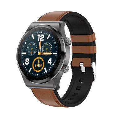 China Long Standby 160X128 Business Movement Smartwatch , Leather Strap 1.3 Inch Smart Watch for sale