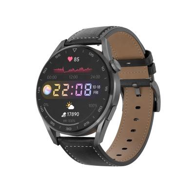 China Brown Leather Strap Business Movement Smartwatch RTL8762DK 320x240 for sale