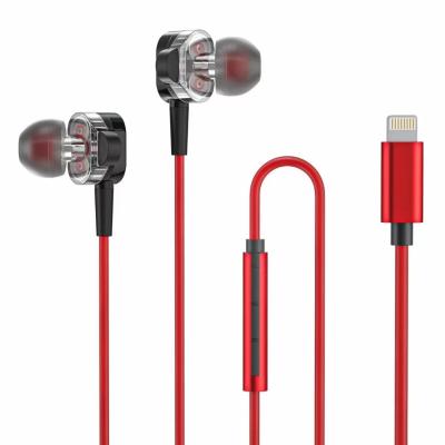 China MFI Approved ANC Wired Earphones 1.2m With Lightning Connector for sale