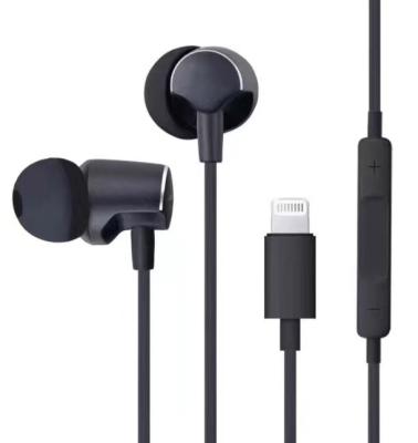 China Zero Latency ANC Wired Earphones Black Color 1.2m With MFI Certification for sale
