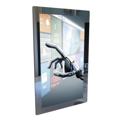 China 21.5 Inch PCAP Touch Screen Interactive Mirror Display Curved Edge for sale