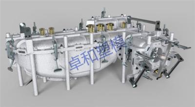 China rotomoldagem molda a estrutura completa que molda o molde A356 para o depósito de gasolina 95L à venda