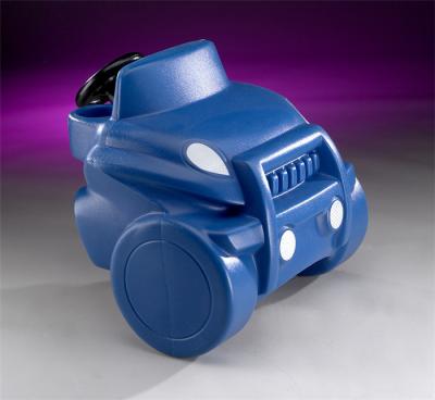 China Automotive Plastic Rotational Moulding OEM For Toy Motor Car Assembled Dark Blue Parts for sale