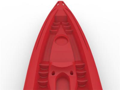 China 3.8 Meters LLDPE Roto Molded Plastic Kayak Polyethylene Kayak With Double Wall Cover for sale
