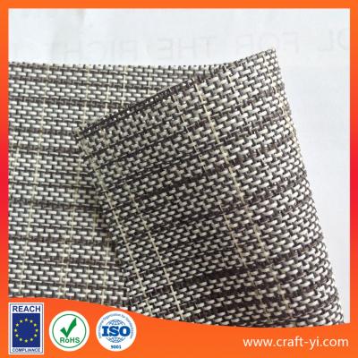 China Textilene Vinyl Mesh fabric 1X1 weave mesh fabric PVC fabric black white wires for sale