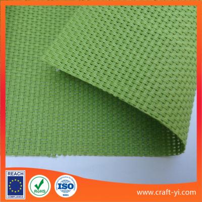 China Green color Textilene mesh fabric 2X2 weave mesh fabrics for outdoor chair for sale