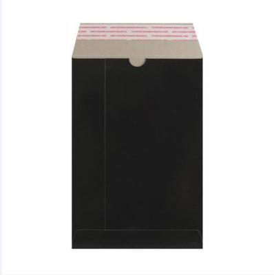 China Black 160mm Width 230mm Length Cardboard Mailing Envelopes for sale