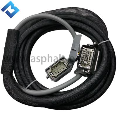 China Asphalt Paver Side Control Box Host Line 18 Core Rectangular 8m Straight Cable For  for sale