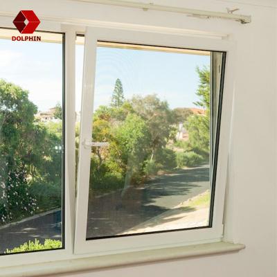 China House Thermal Break Tilt And Turn Balcony Aluminum Casement Window Double Glass en venta