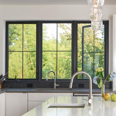 Chine Modern casement window Popular Customized Size livingroom Aluminum turn and tilt casement Windows à vendre