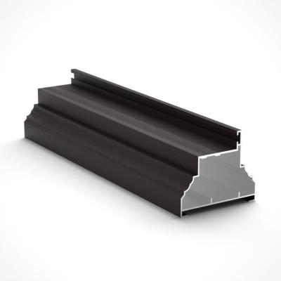 China Electrophoresis 6061 Extruded Aluminum Handrail Profiles Wood Grain Anodizing for sale