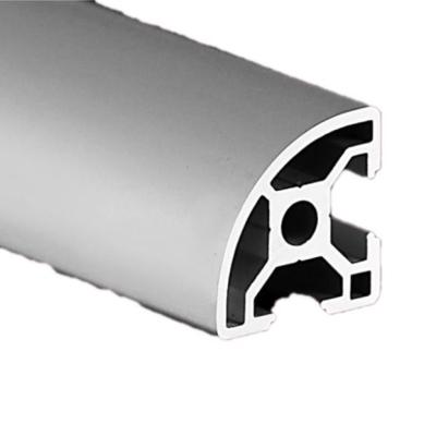 Chine 45 degrés bords opposés en aluminium de l'arc deux de profil d'extrusion de fente de 6063 T à vendre
