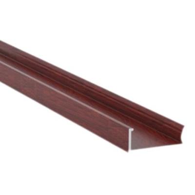 China 6mm Aluminium Window Profiles Wood Finished For Construction for sale