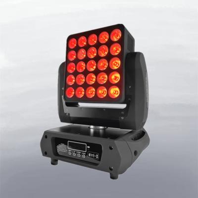 China 25*12w RGBW 4in1 LED Beam Wash Unlimited LED Matrix Moving Head 5x5 for sale