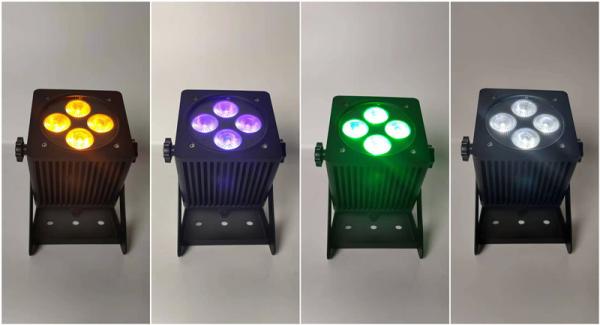 Quality Wireless Battery Powered LED Uplights Waterproof Led Par 4*18W RGBWAUV For Event for sale