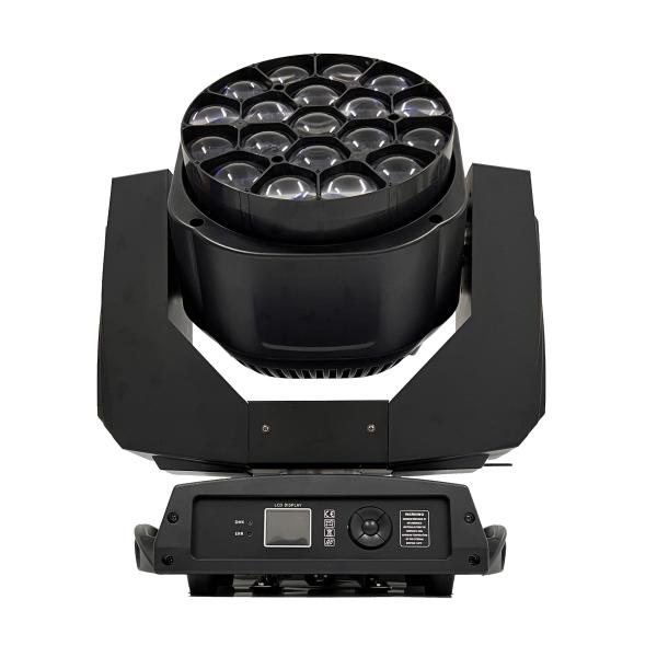 Quality 19*15w RGBW 4 In 1 Big Bee Eye Beam DMX Moving Head Wash Zoom for sale