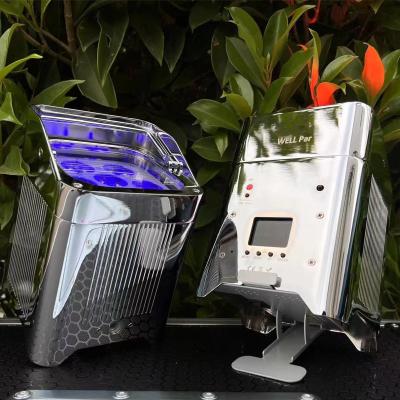 China 6*18w RGBWA UV 6IN1 Battery Operated Uplighting Battery Up Lights for sale