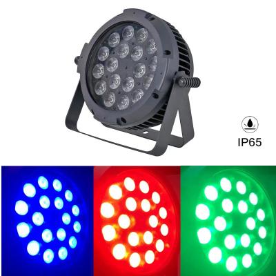 China 18x18W RGBWA UV 6in1 LED Par Lichter drahtlos Dmx LED Par für Club Party zu verkaufen
