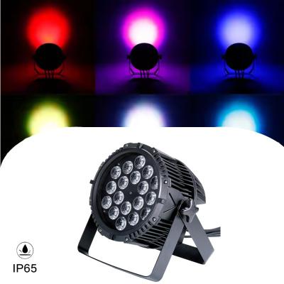 China IP65 DMX 512 LED Par Lights 18*12W 15W 18W RGBW Mixed Color System for sale
