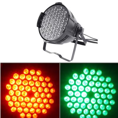 China RGBW LED Par Lights 4in1 54pcs 3W Projection Distance 8m For Disco Wedding Club for sale