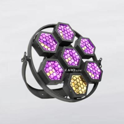 Chine 7*50w COB LED rétro stage Light Portman Lumières RGB 3IN1 Disco à vendre